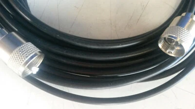 MOELLER PL ANTENNEN VERBINDUNGSKABEL 10m schwarz Stecker auf Stecker Amateur + CB-FUNK