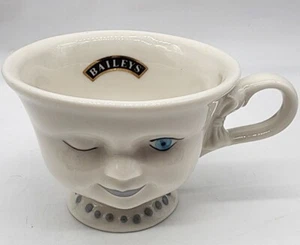 Baileys Anthropomorphic Tea Cup With Winking Face Signed LA Youth Network - Picture 1 of 12