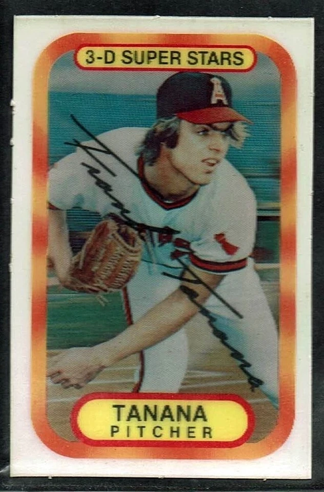 1977 KELLOGG'S 3-D SUPER STARS BASEBALL ANGELS FRANK TANANA ODD-BALL CARD #45 NM - Image 1 of 1