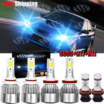 For Subaru WRX 2015 - 2017 6x H11 9005 8000K LED Headlight Fog Light Bulb Kit - Image 1 of 4