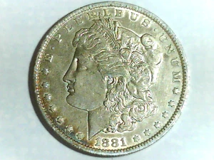 1881-O Morgan Silber Dollar Lot 4 - Bild 1 von 2