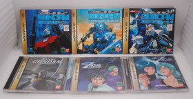 SEGA SATURN Mobile Suit GUNDAM, Side Story 1 2 3, Z Gundam 6Games Japan SS
