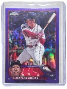 Actualización cromada Topps 2023 Masataka Yoshida refractor púrpura Red Sox/250 - Imagen 1 de 2