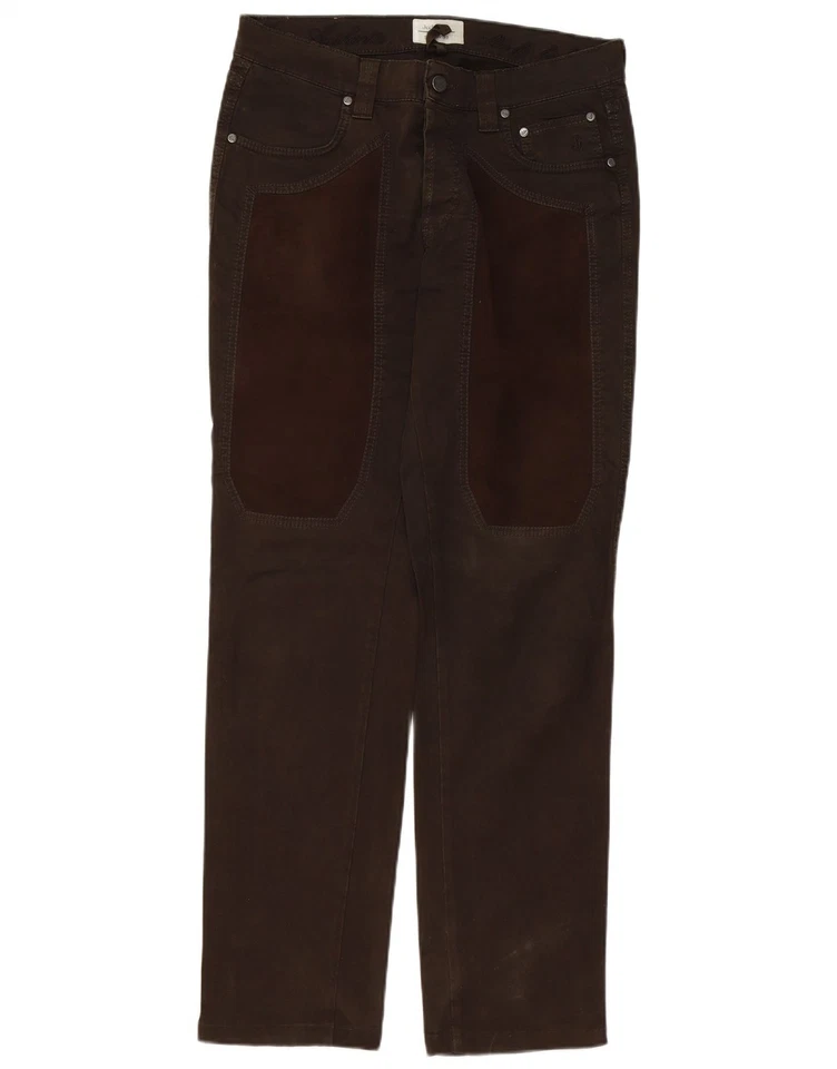 JECKERSON Mens Straight Casual Trousers W33 L32 Khaki Cotton BA07 - Image 1 of 3