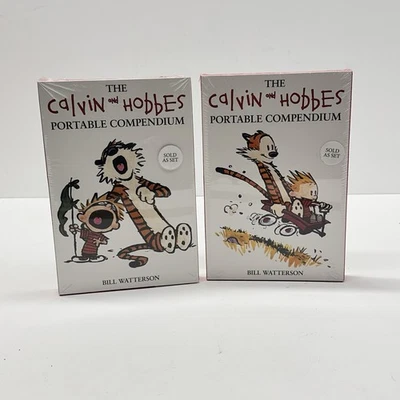 The Calvin and Hobbes Portable Compendium Set Books 1-4 Bill Watterson - Image 1 of 4