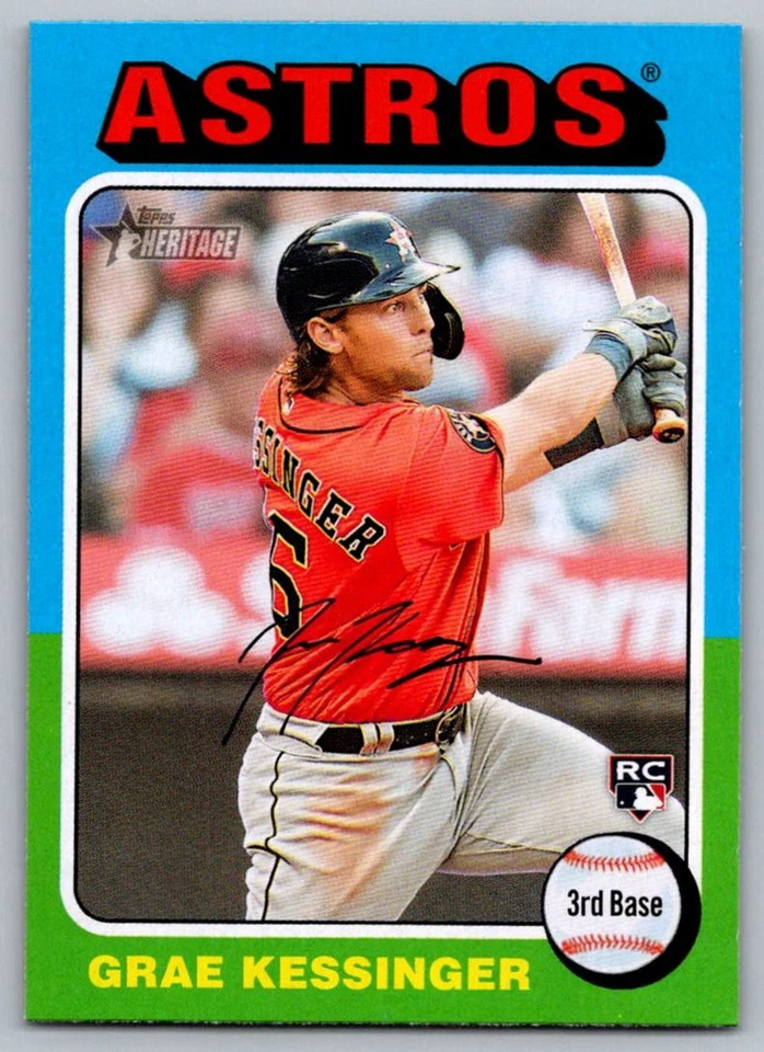 2024 Topps Heritage Grae Kessinger Rookie Houston Astros #291 - Image 1 of 2