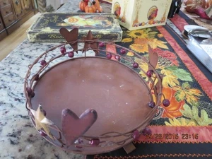 PORTACANDELE PIATTO METALLO--6" DI DIAMETRO X 2 1/2" DI ALTEZZA---#R3A-4 - Foto 1 di 21