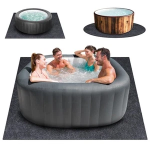 80 * 80 Inch Hot Tub Mat, Extra Large Inflatable Hot Tub Pad Outdoor Indoor, ... - Picture 1 of 7