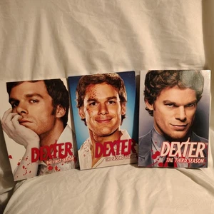 Dexter Season 1 2 & 3 Complete Seasons Showtime TV DVD Box Sets 1-3 TESTED USED - Picture 1 of 9
