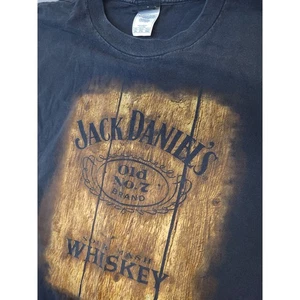 Vintage Jack Daniels Whiskey Graphic T-Shirt Barrel Design Black Adult 2XL - Picture 1 of 9
