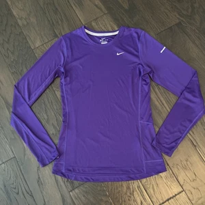 Nike Dri-Fit Langarm-Laufshirt Rundhalsausschnitt reflektierend Damen Small " - Bild 1 von 4