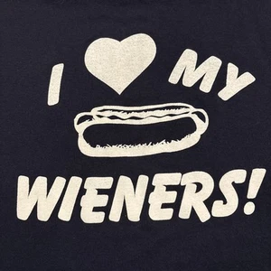 Vintage Abe’s Hot Dogs Wilkes Barre Pennsylvania Love My Weiners T-Shirt Gr. M - Bild 1 von 7
