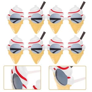 4 piezas gafas de plástico con cono de helado gafas de fiesta - Imagen 1 de 12