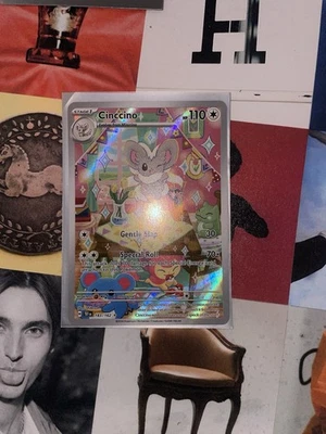 Cinccino 183/162SV05: Temporal Forces Holo IR Illustration Rare - Image 1 of 2