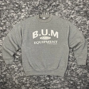 Sudadera De Colección B.U.M Equipment Para Hombre Talla Grande Gris Cuello Redondo 1994 Hecha en EE. UU. - Imagen 1 de 11