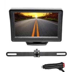 Backup Camera with Monitor Kit, 4.3 inch Rear View Monitor Waterproof IP67 Ni... - Picture 1 of 7
