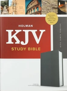 KJV Study Bible Full-Color Charcoal - Picture 1 of 1