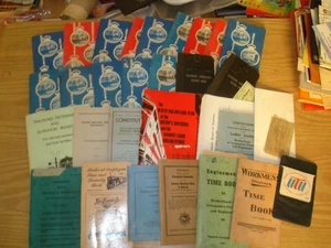 Lot of vintage railroad time books Various companies/Brotherhood of Locomotive + - Picture 1 of 4