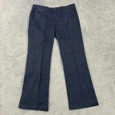 NWT Banana Republic Chino Black Petite Wide Leg Relaxed Pants Women Size 12 - Image 1 of 4