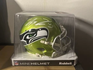 Jaxon Smith-Njigba Signed Autographed Seahawks FLASH Mini Helmet - Fanatics COA - Picture 1 of 3