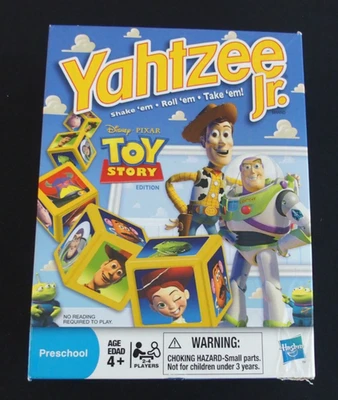 Yahtzee Jr Toy Story Game Complete  ages 4+ kids 2-4 player Woody Buzz Lightyear - Image 1 of 2