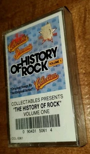 The History Of Rock Vol. 1 (Cassette 1989 Collectables Records) New Sealed - Picture 1 of 3