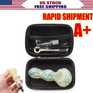 Pipa de vidrio para fumar tabaco de 4 pulgadas pipas hechas a mano precioso cuenco coleccionable - Imagen 1 de 10