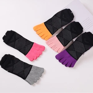Women Men Socks Five Finger Toe Low Cut Sport Solid Athletic Ankle Casual 6Pairs - Picture 1 of 14