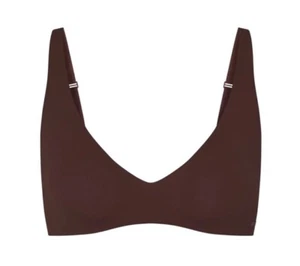 Skims Naked Plunge Bra Cocoa Size S - Picture 1 of 8