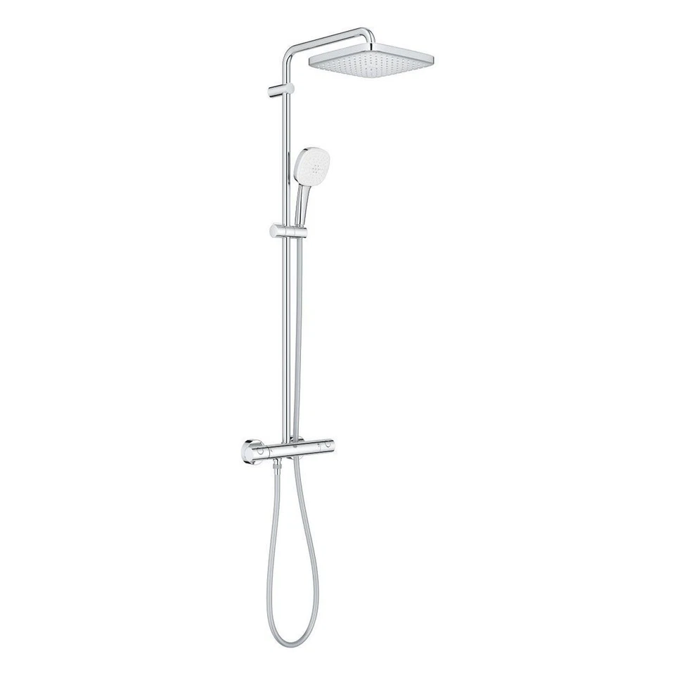 Grohe Duschsystem TEMPESTA 250 CUBE 26689 m ThBrB u Kopfbr rd chr Duschsystem