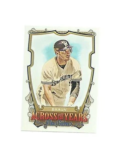 2013 TOPPS ALLEN & GINTER BASEBALL ACROSS THE YEARS RYAN BRAUN #ATY-RB - Picture 1 of 1