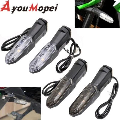 LED Turn Signal Lights Lamps For KAWASAKI NINJA 250/300 KLR 650 VERSYS-X 250 - Image 1 of 4