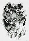 Lew Jednorazowe tatuaże Tymczasowy tatuaż Król Zwierzę Tymczasowy tatuaż Body Sticker