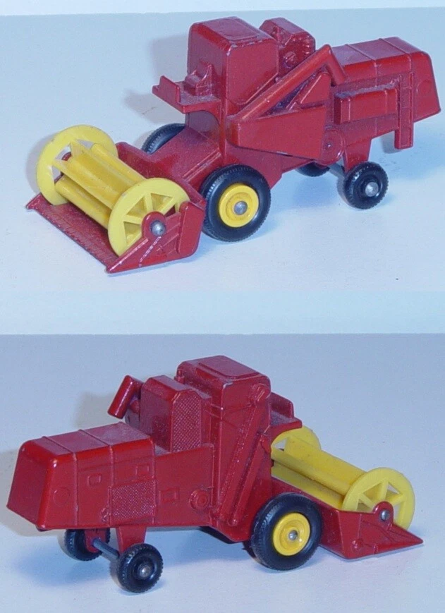Matchbox 65 Claas Combine Harvester, feuerrot, Mähwerk signalgelb, Matchbox Seri - Bild 1 von 1