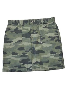 NWT  Children’s Place Camo Denim Skirt Girls Size 12 Adjustable Waist Pockets - Picture 1 of 8