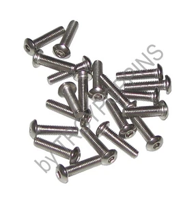 20-SS M3-0.5 X 12MM BH BOTÓN TAPA CABEZA MÁQUINA TORNILLOS ACERO INOXIDABLE TIPO A2 - Imagen 1 de 1