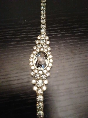 Heidi Daus Pale Blue and White Stone Bracelet - Image 1 of 3