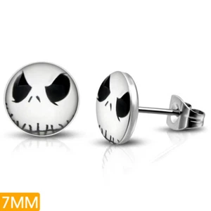 Par De Pendientes Hombre Mujer Acero Acrílico Jack Skellington 7mm LEB572 - Imagen 1 de 1