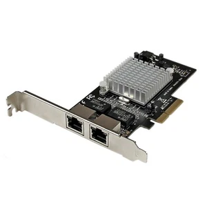 StarTech.com Dual Port PCI Express Gigabit Ethernet PCIe Network Card Adapter - - Picture 1 of 3