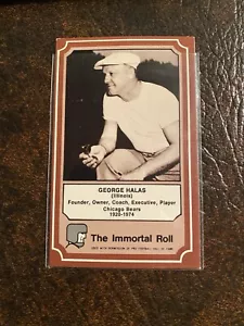 George Halas - Fleer Hall of Fame - The Immortal Roll Card #7 - Foto 1 di 2