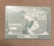 Albert Pujols 2004 Bowman Heritage Yellow Printing Plate 1/1 Card No. 75