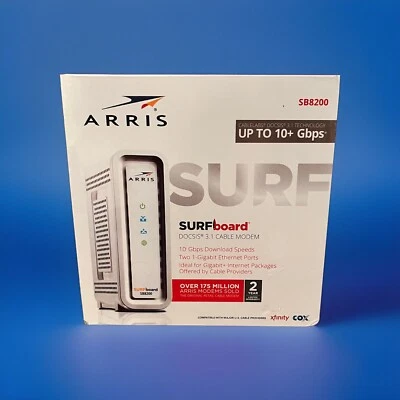 ARRIS SURFboard DOCSIS 3.1 SB8200 Dual-Band Wi-Fi Módem New - Image 1 of 4
