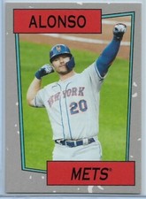 2021 Topps Throwback Thursday Pete Alonso #104 1985 Topps Duran Duran Mets