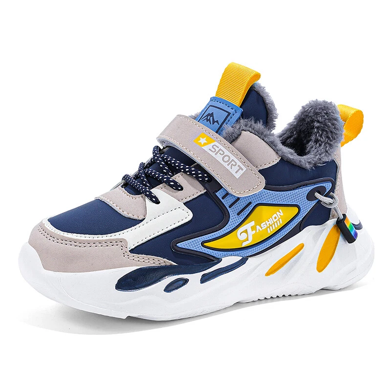 Invierno Niños Botas de Nieve Niños Cálidas Deportes Zapatos para Correr Niños Informales Tenis Foto 1 de 4