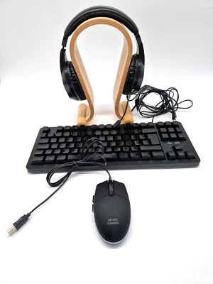 Gaming Keyboard Mouse Headset Bundle Mars Gaming MCP-RGB3  (Portuguese) - Image 1 of 4