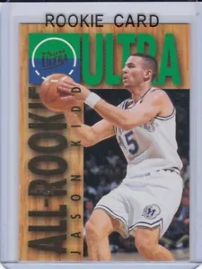 JASON KIDD ROOKIE CARD 1994/95 Fleer Ultra RC Dallas Mavericks MAVS BASKETBALL - Foto 1 di 2