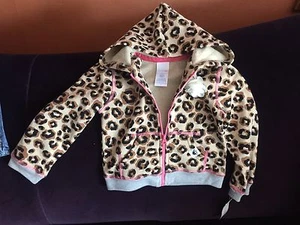 Nueva con etiquetas Chaqueta con capucha y cremallera Wonder KidsBrand talla 2T estampado animal - Imagen 1 de 5