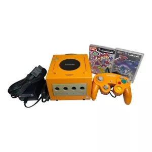 Nintendo Gamecube Console - Orange JAPAN TESTED Games set - Picture 1 of 10