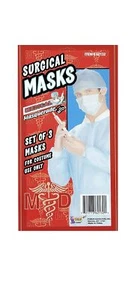 Surgical Masks Doctor Nurse Surgeon Fancy Dress Up Halloween Costume Accessory - Picture 1 of 1