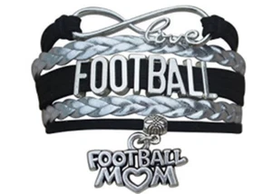 Football Mom Bracelet - Football Mom Jewelry - Perfect Gift For Football Moms - Picture 1 of 1